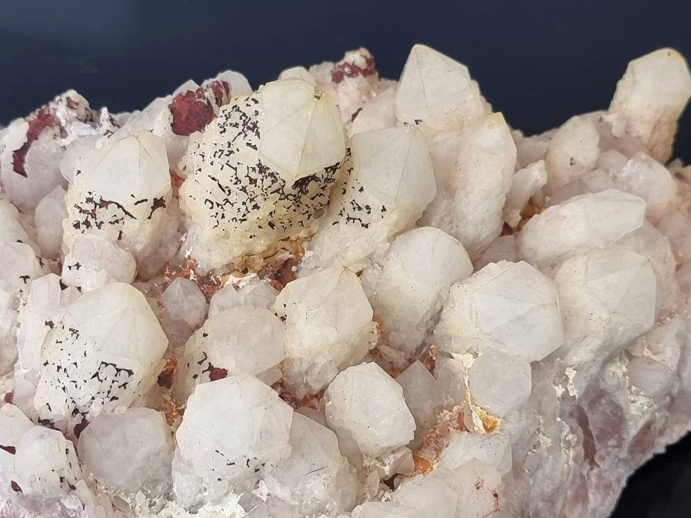 4) Large Pink Lithium Crystal Pineapple Quartz