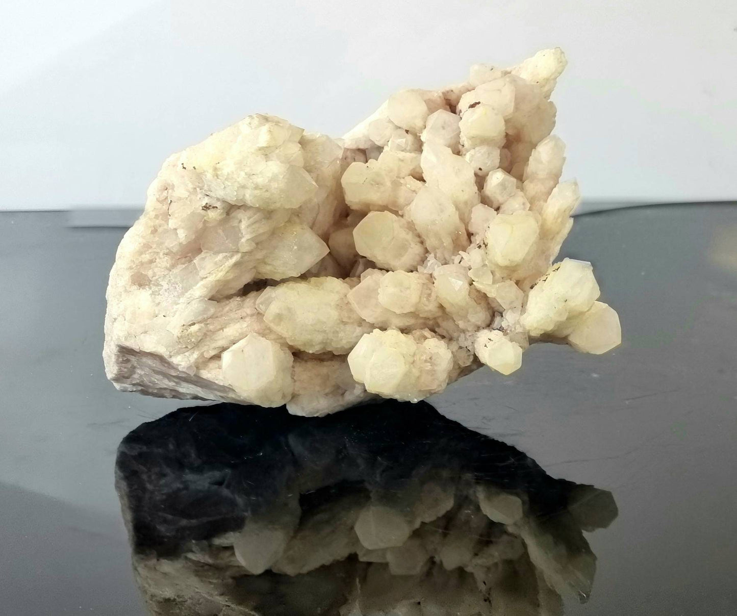 3) Large Pink Lithium Crystal Pineapple Quartz