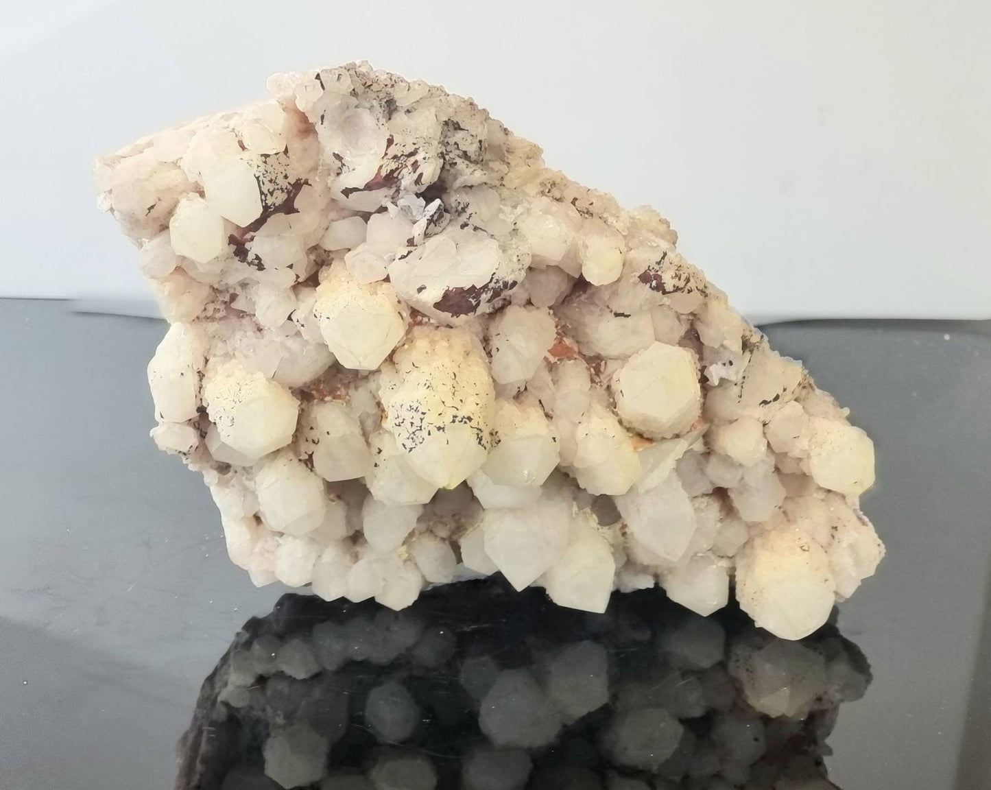 4) Large Pink Lithium Crystal Pineapple Quartz