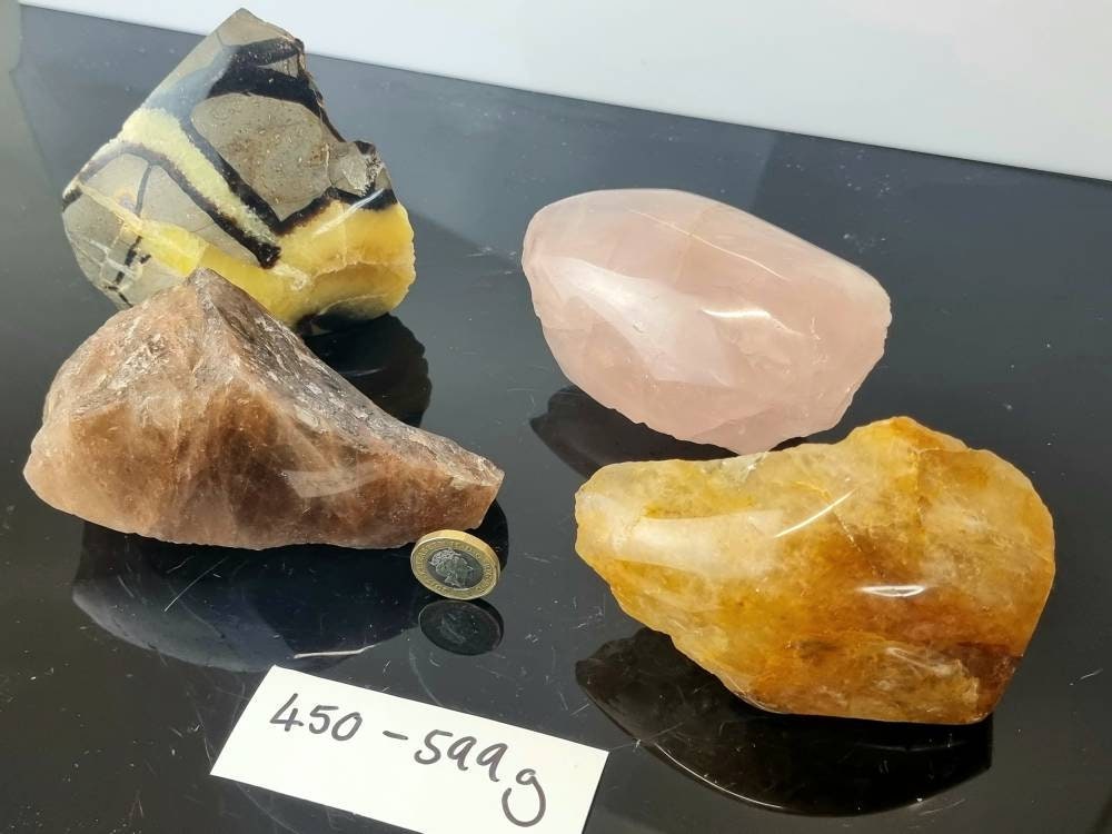 Half Polished Rough Crystal Quartz