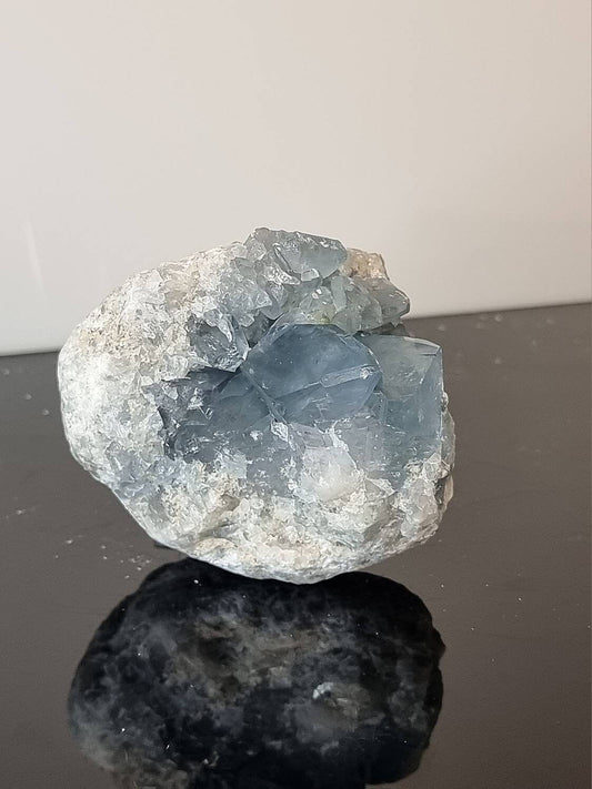 36) Large Celestite Crystal Geode