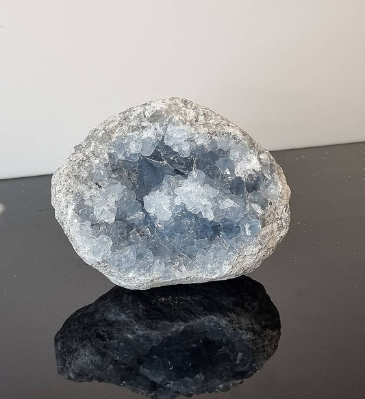 35) Large Celestite Crystal Geode