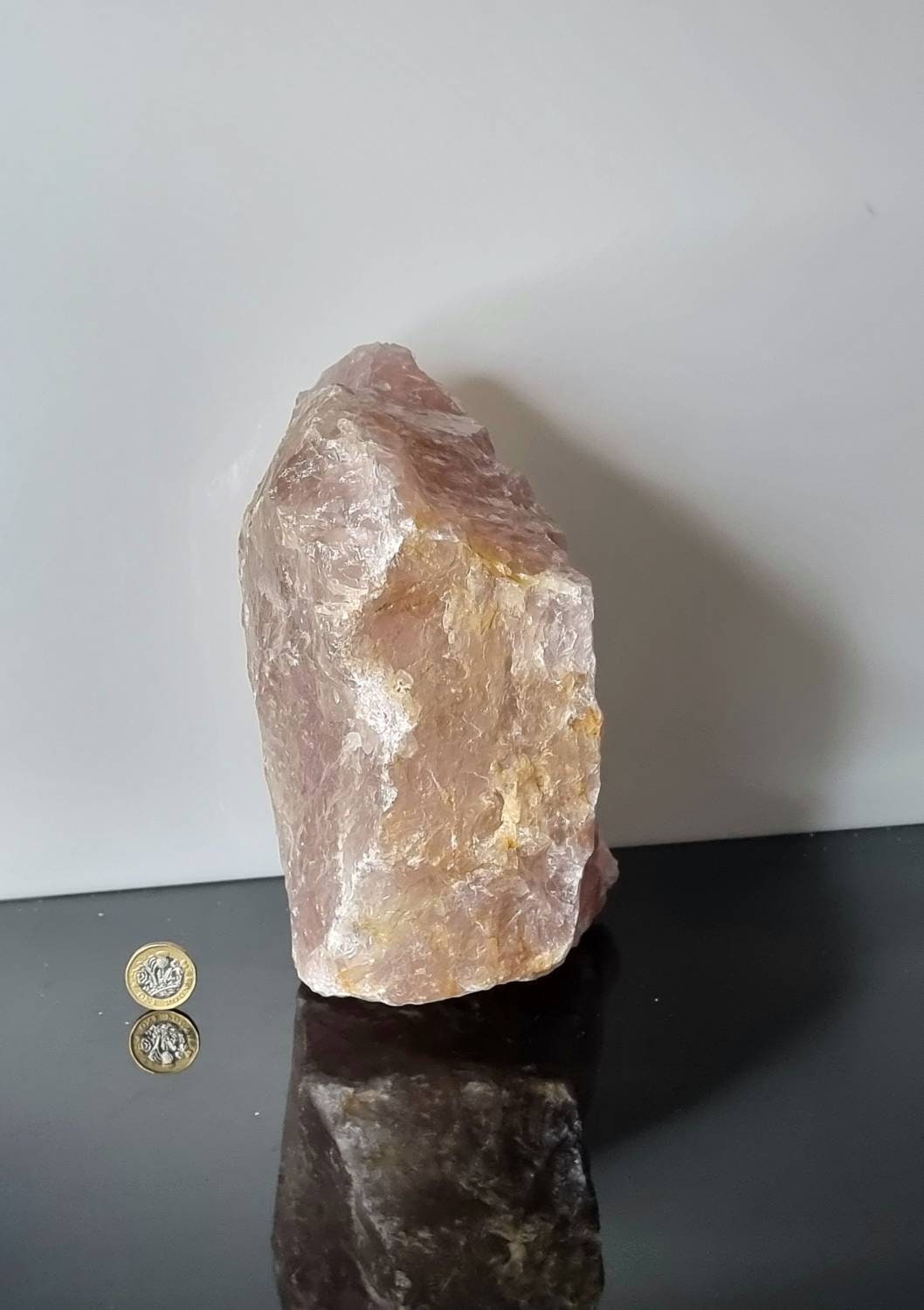 2xl) Extra Large Rose Quartz Crystal Rough Raw