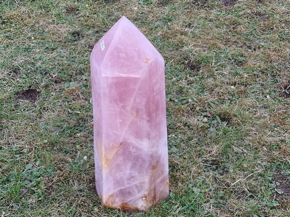 Extra Large Rose Quartz Crystal Prism  14 KG Unique Home Decor Statement Crystal