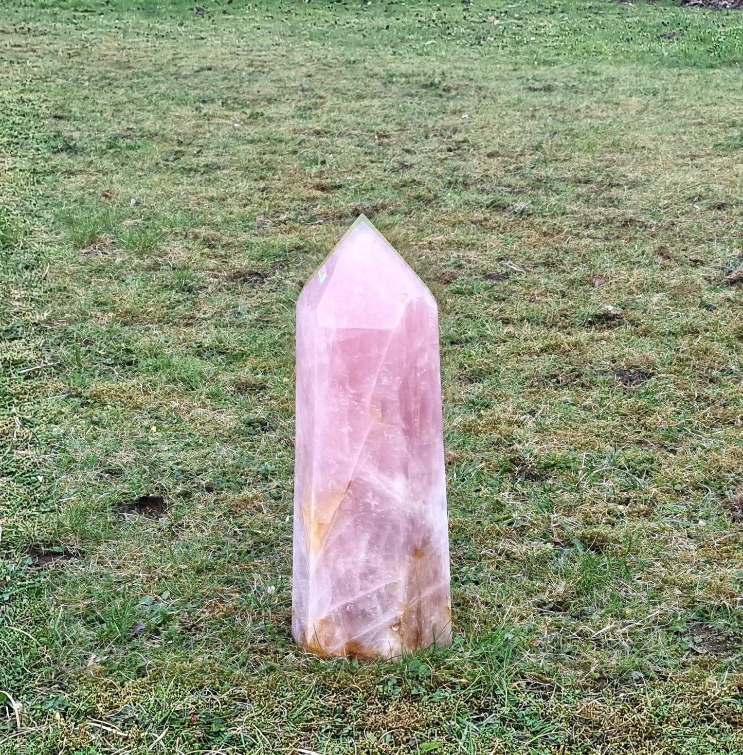 Extra Large Rose Quartz Crystal Prism  14 KG Unique Home Decor Statement Crystal