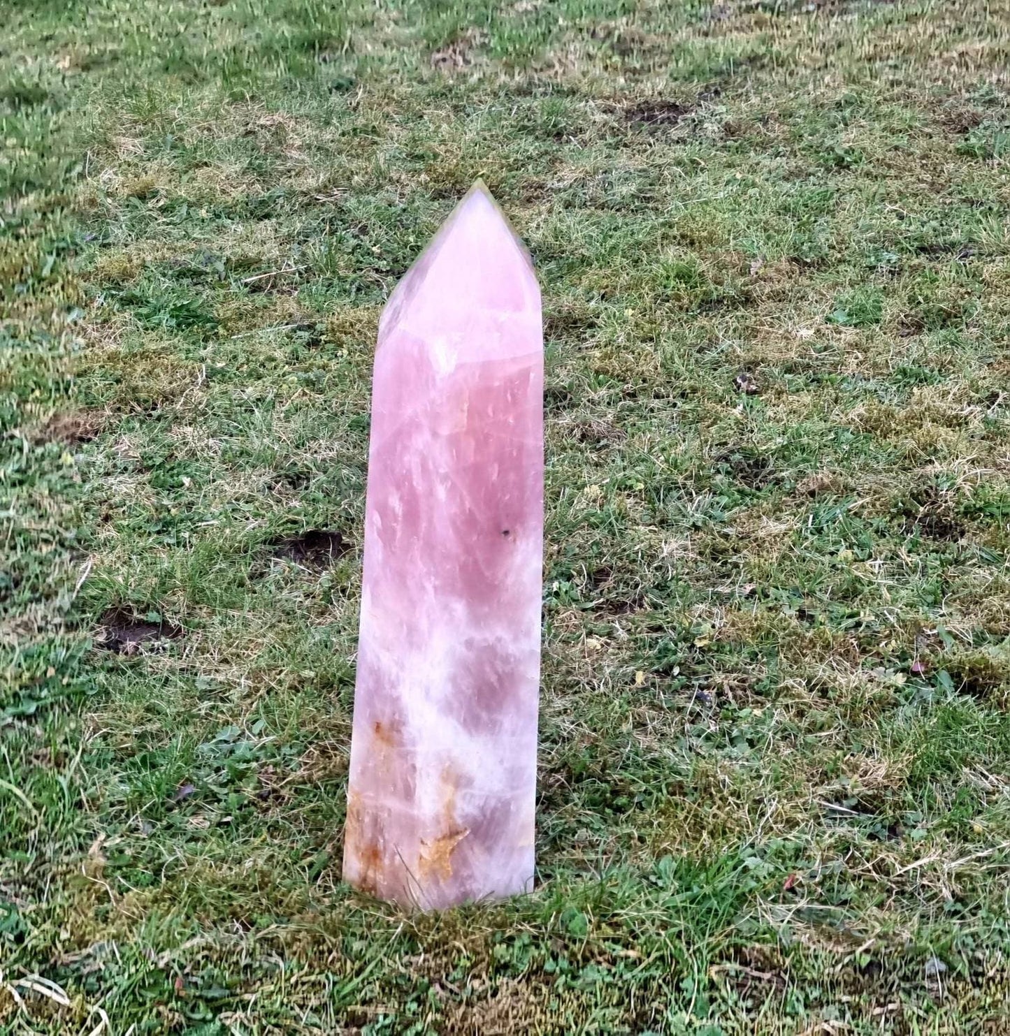 Extra Large Rose Quartz Crystal Prism  14 KG Unique Home Decor Statement Crystal