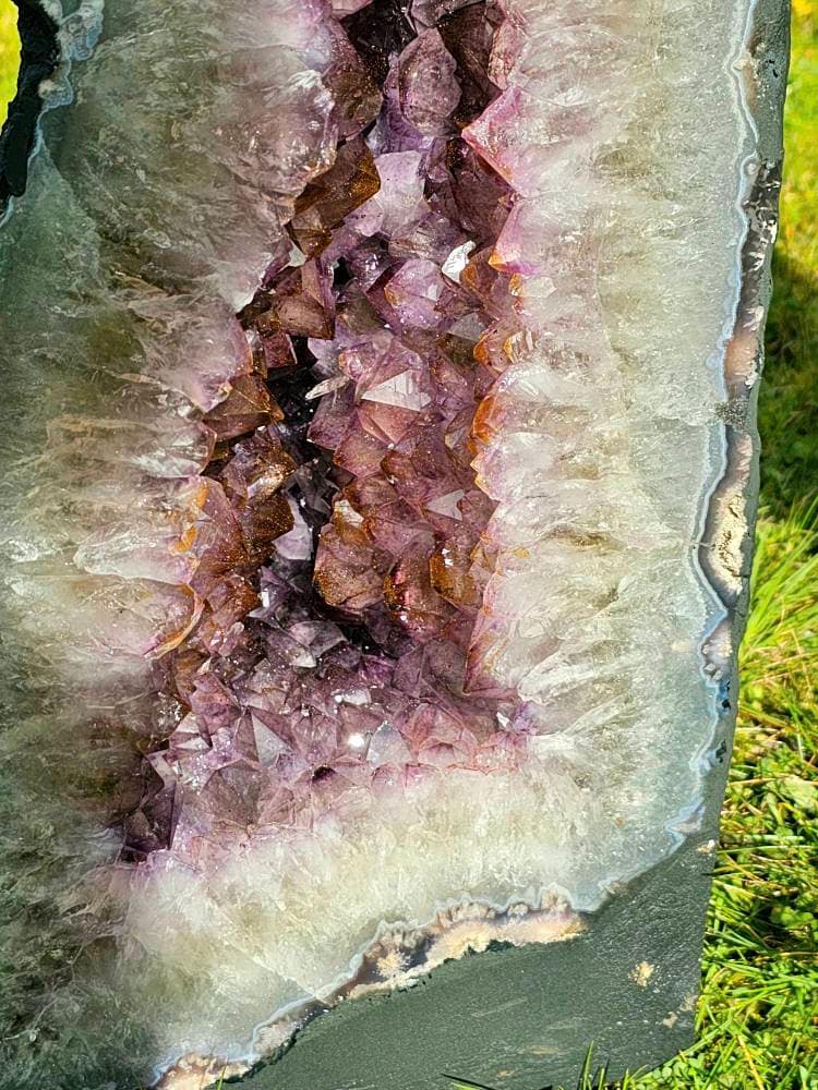 tall amethyst pair