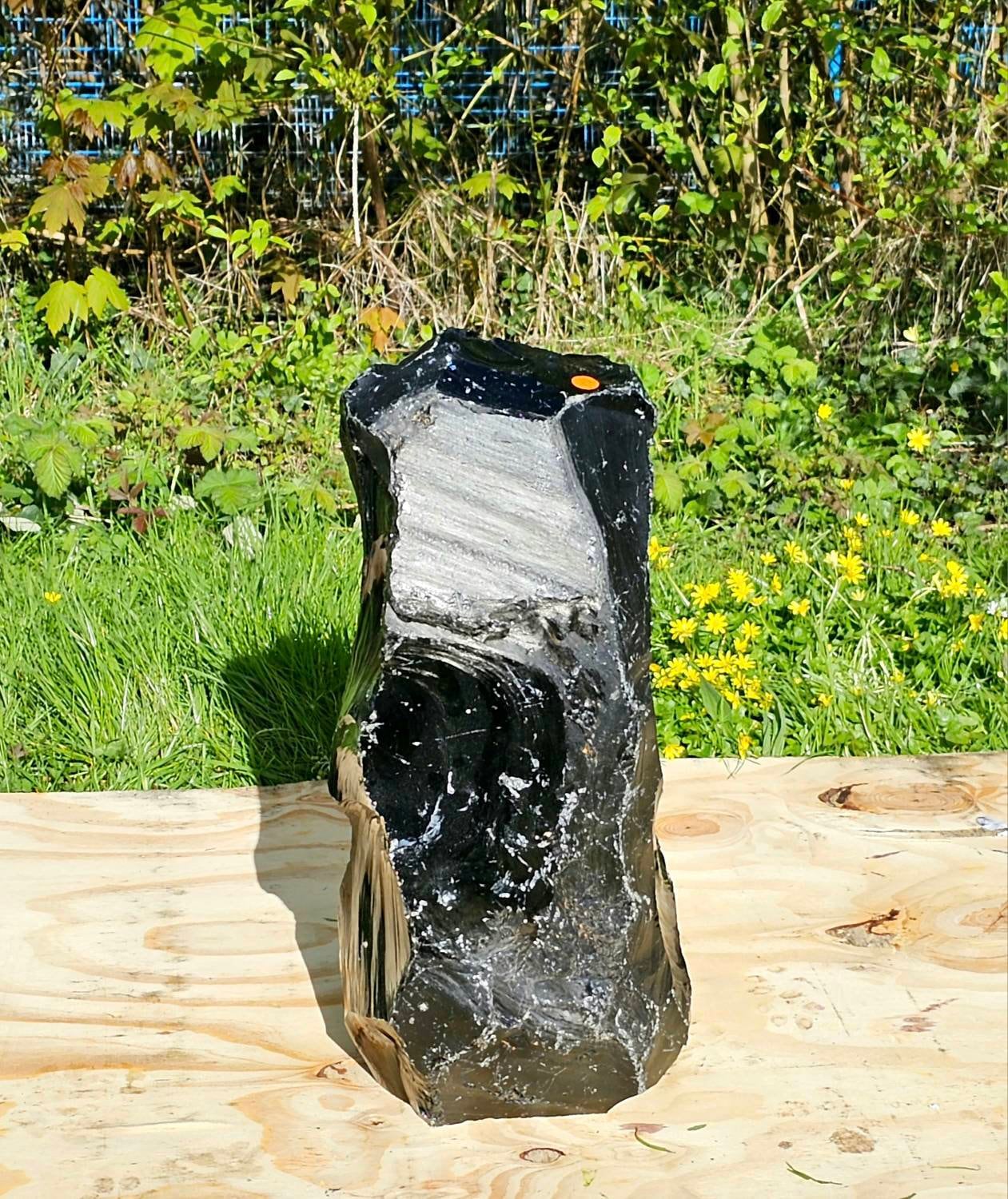 giant obsidian crystal