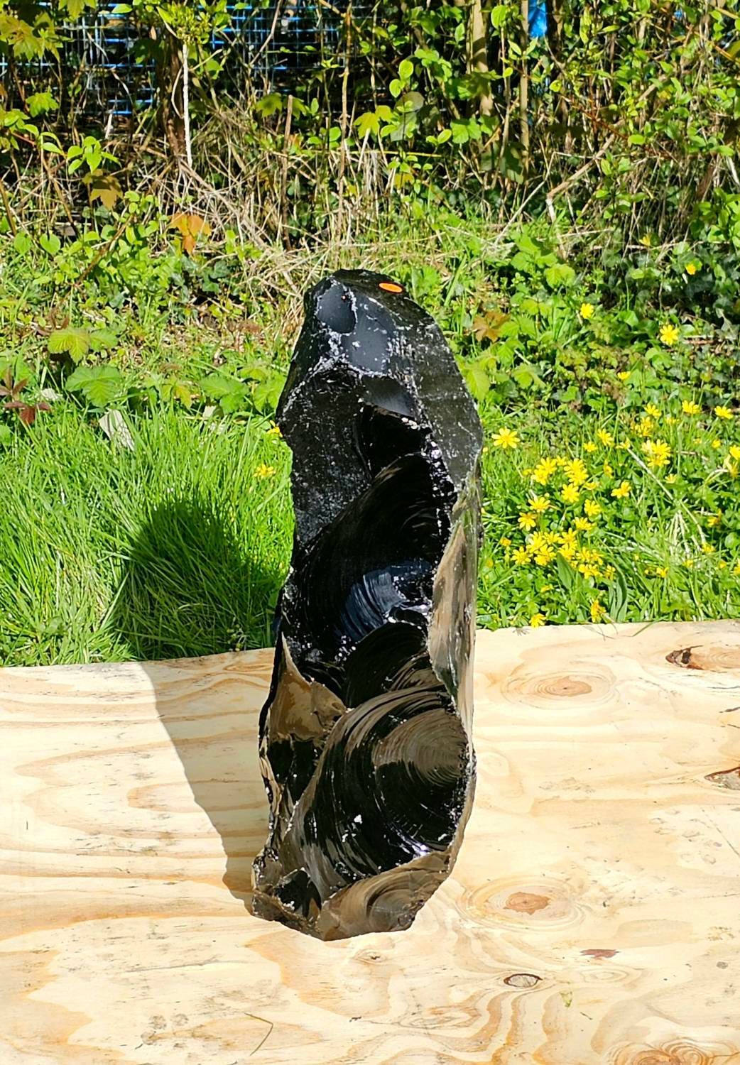 raw black crystals