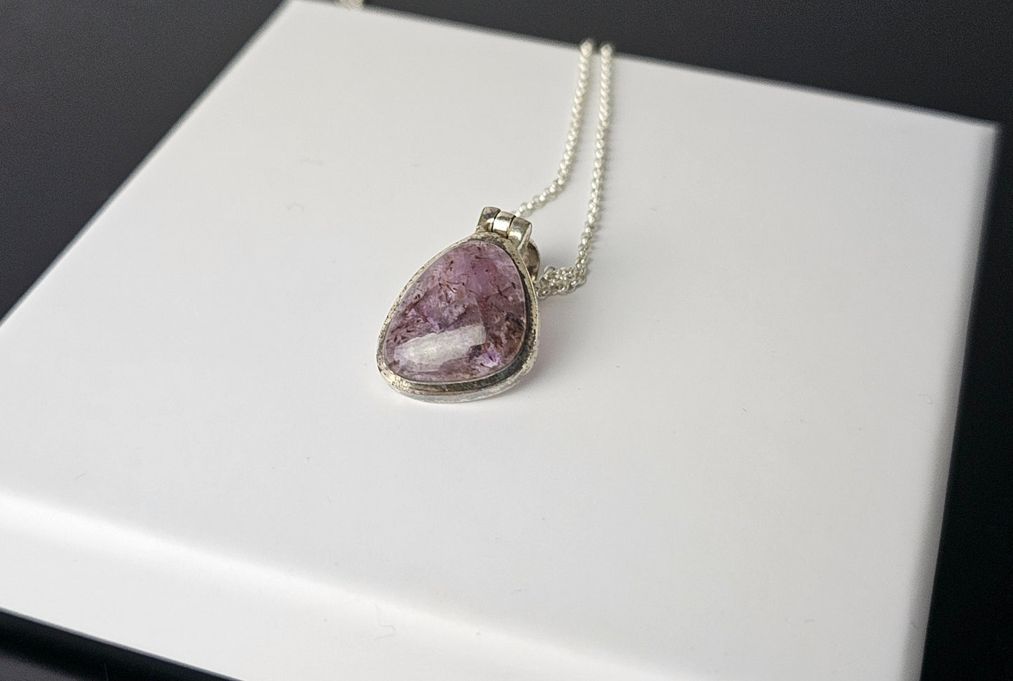 299) Super Seven Crystal Necklace 925 Silver