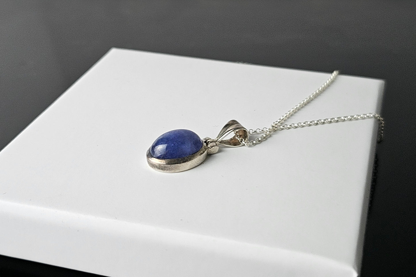 288) Tanzanite Crystal Necklace 925 Silver