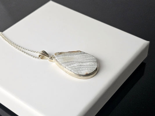 361) Desert Crystal Quartz Necklace 925 Silver