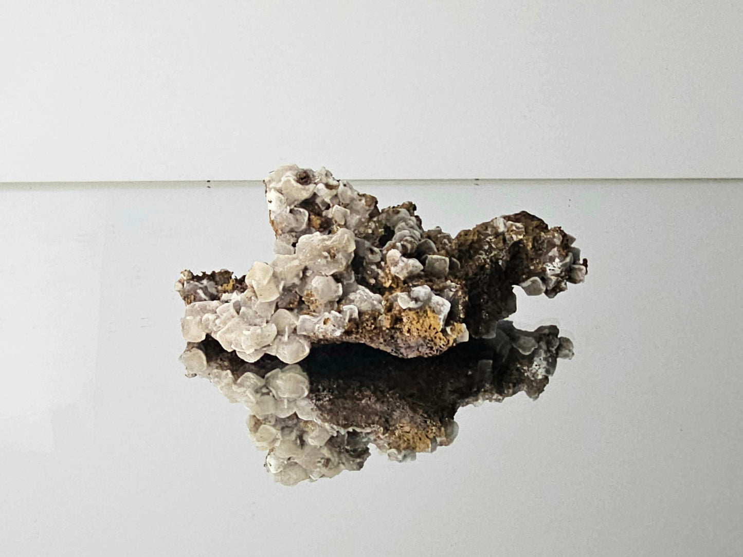 6) Calcite Crystal On Goethite
