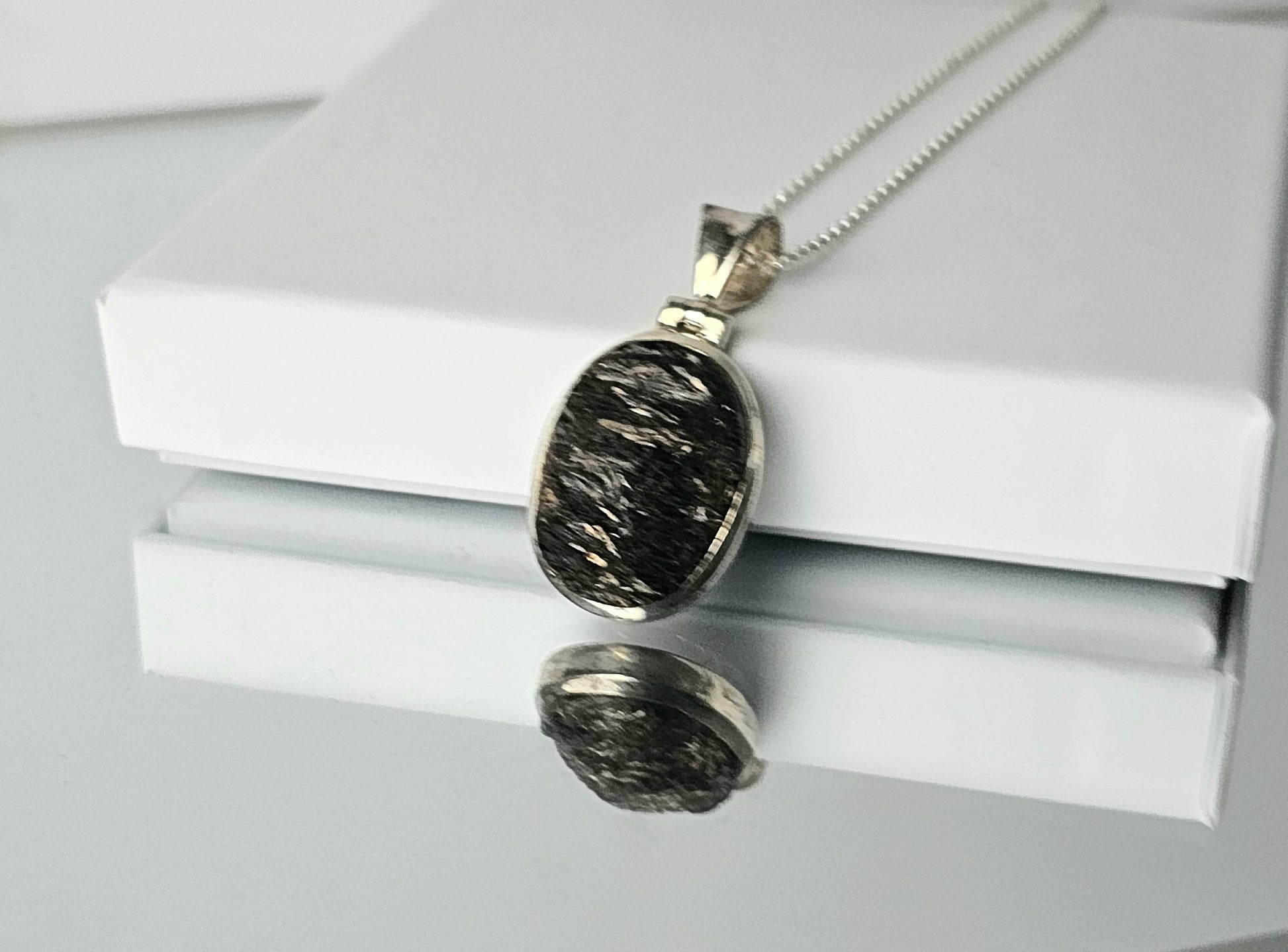 Astrophillite Crystal Necklace 925 Silver 88 Distinction Crystals