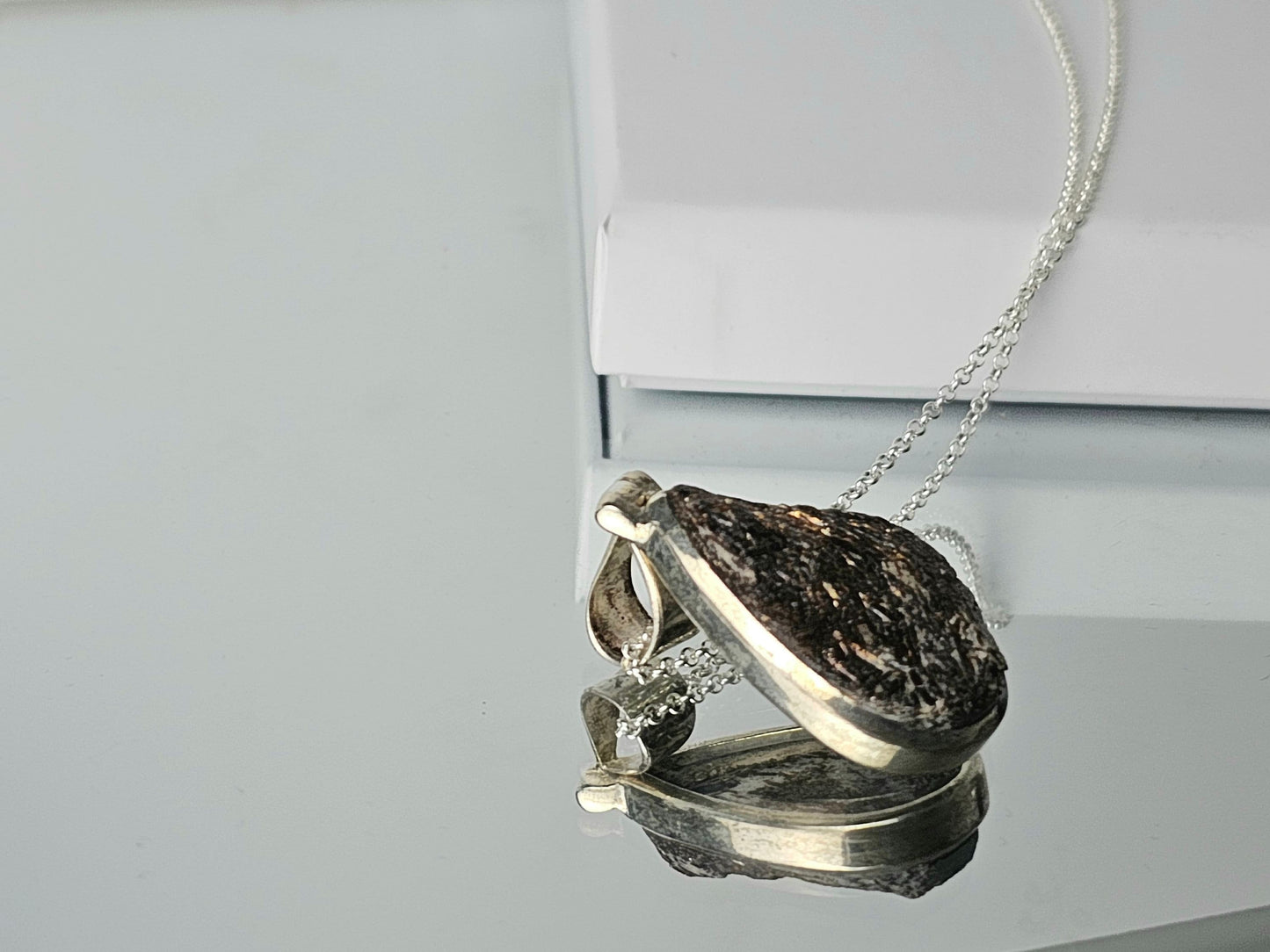 Astrophillite Crystal Necklace 925 Silver (#75)