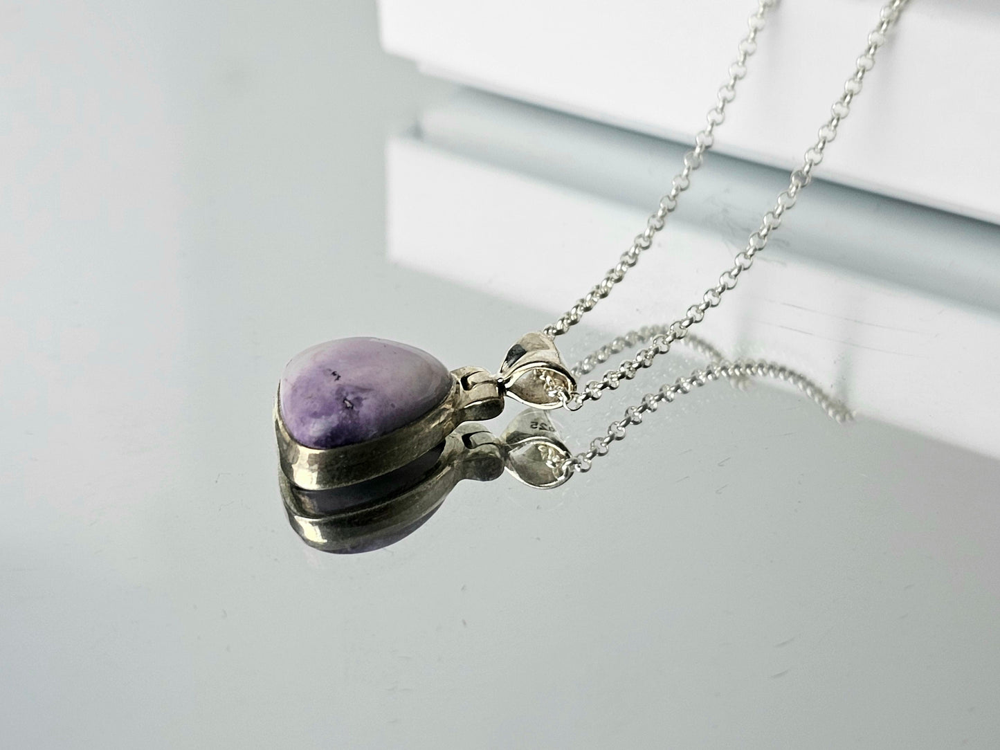 Tiffany Stone Crystal Necklace 925 Silver (#153)
