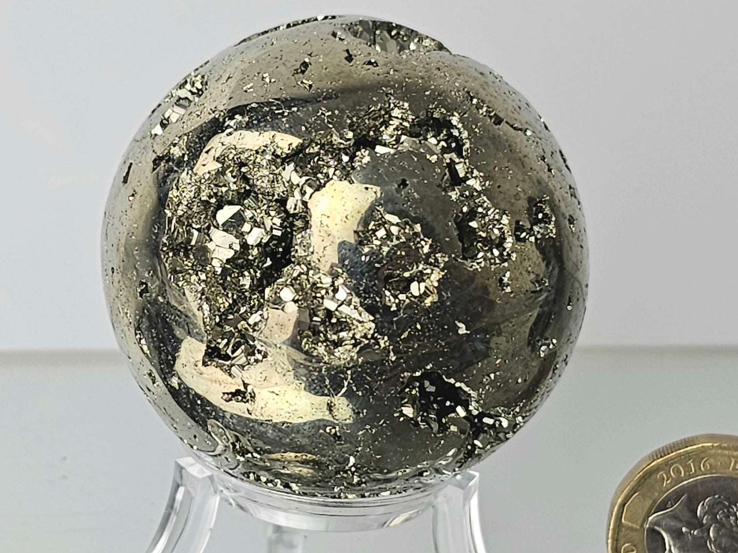 Pyrite Crystal Sphere  (#10)