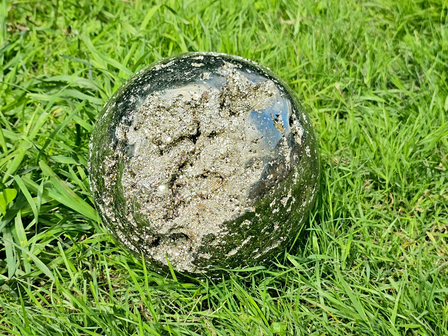 Very Large Pyrite Crystal Sphere Peru 14.34 KG