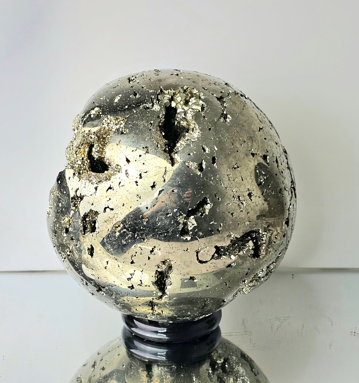 Very Large Pyrite Crystal Sphere Peru 14.34 KG