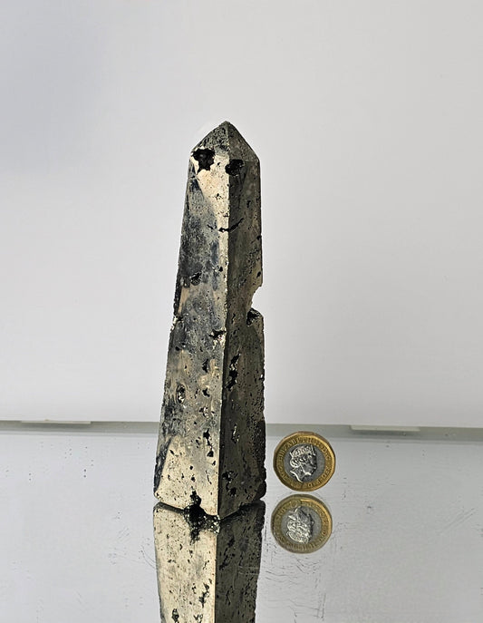 Pyrite Crystal Obelisk (#4)