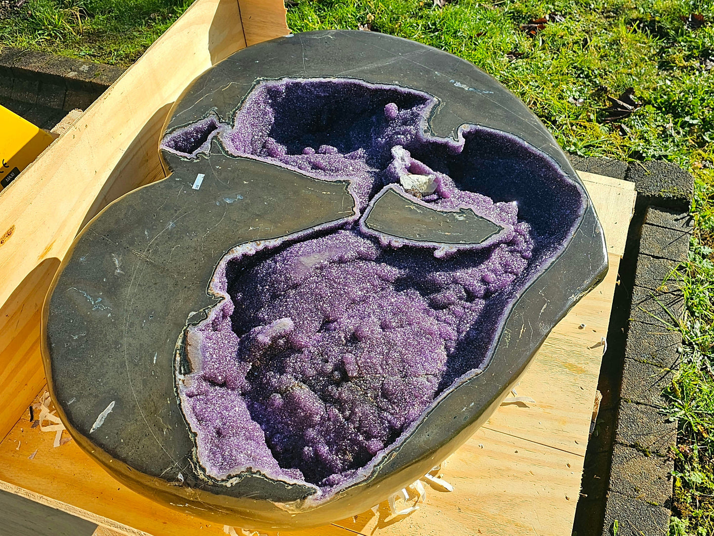 Exceptional Giant Large Uruguayan Amethyst Crystal Heart 