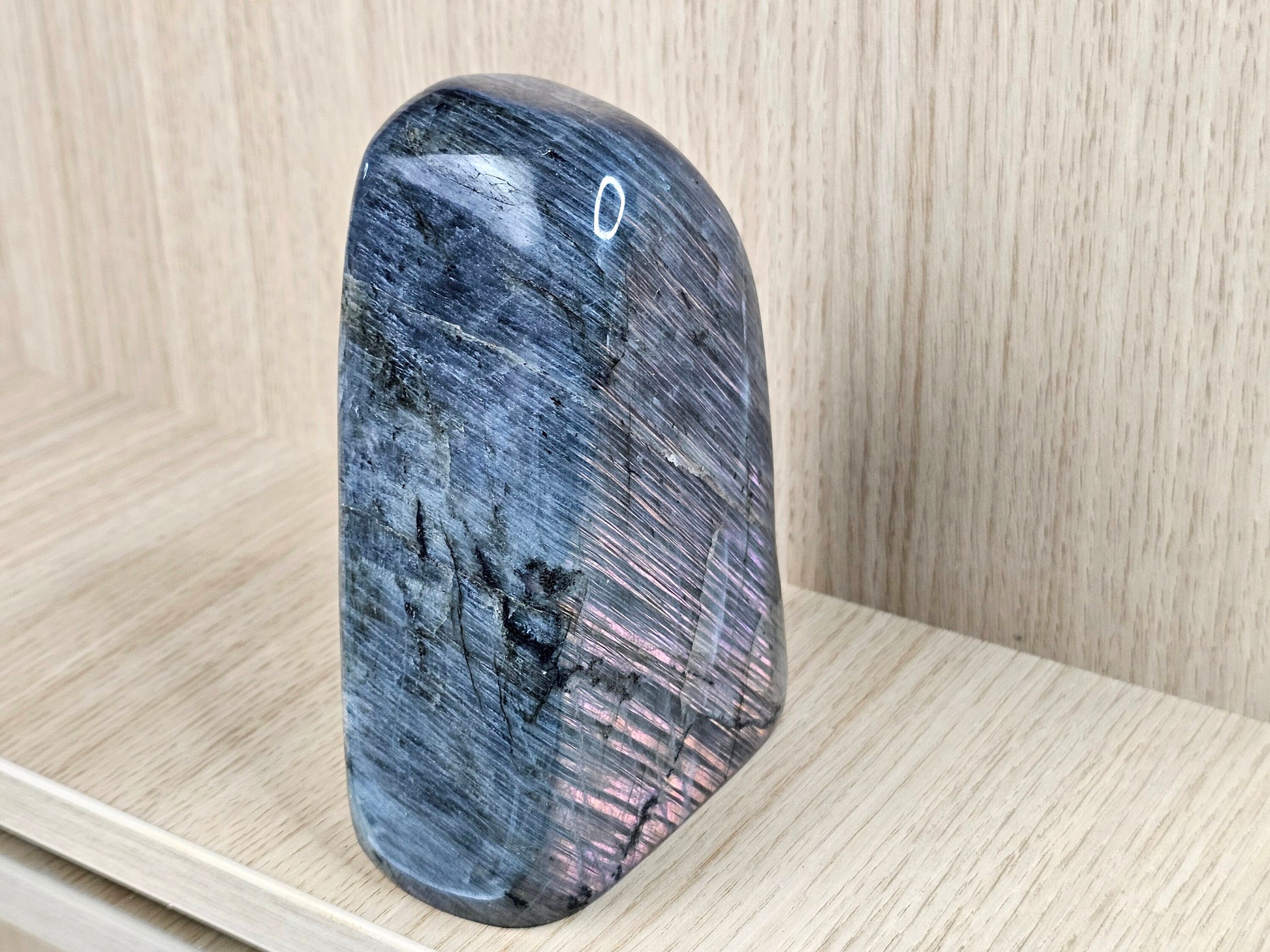 purple labradorite crystal