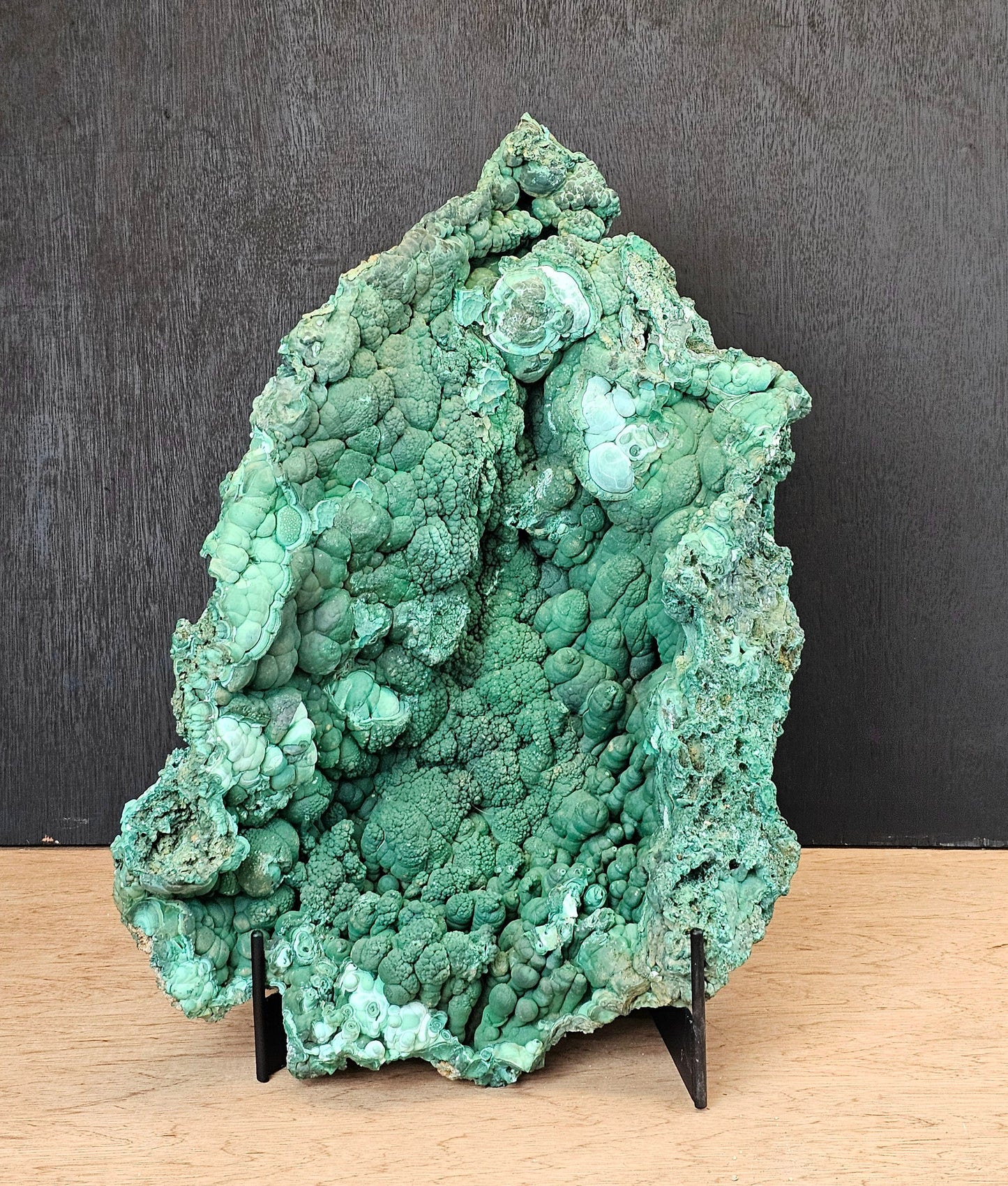 Very Large Malachite Stalactite Crystal Geode