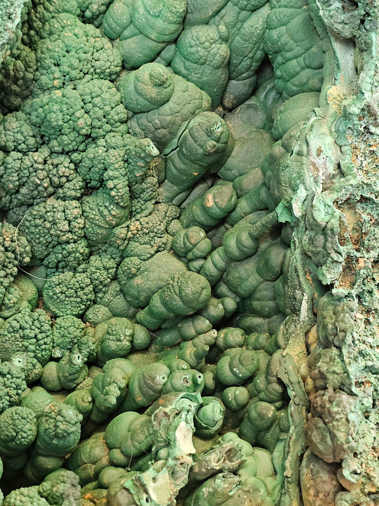 Very Large Malachite Stalactite Crystal Geode