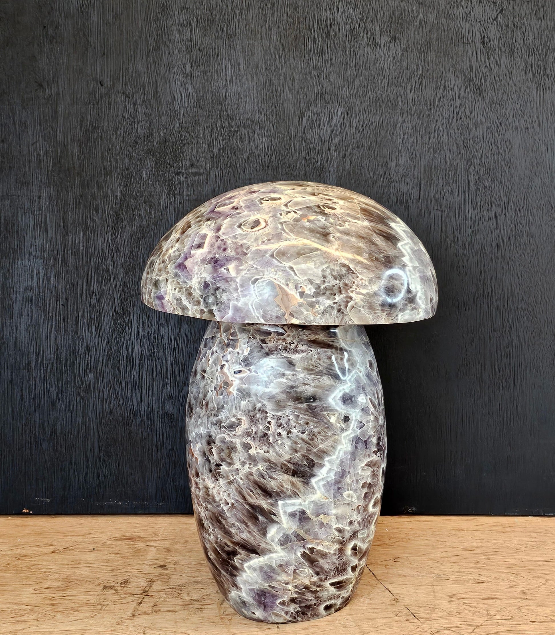 large amethyst crystal carving