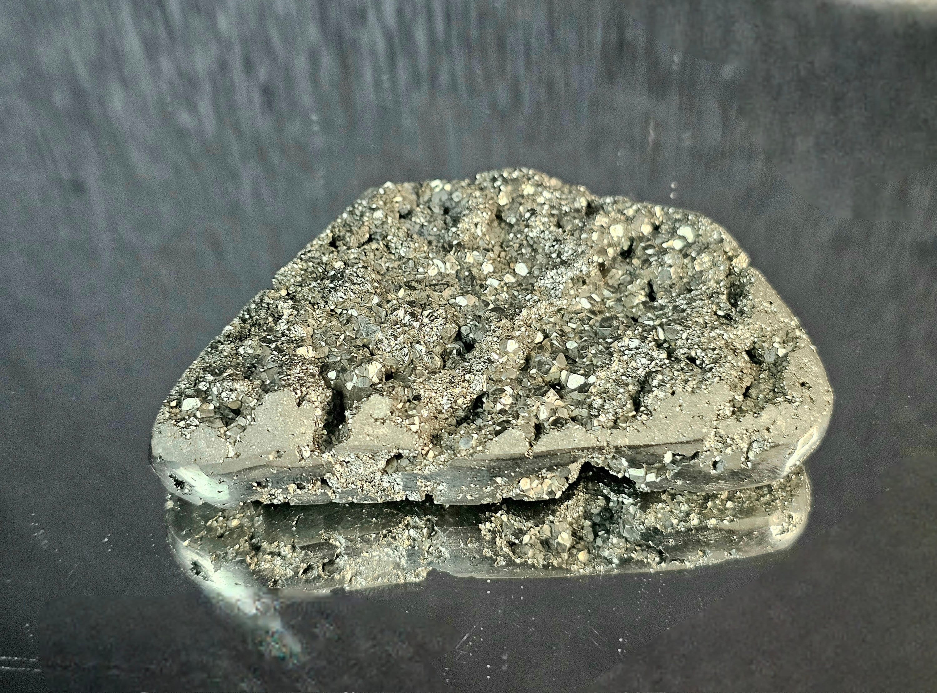 Extra Large Pyrite Crystal Palmstone (#4) – Distinction Crystals