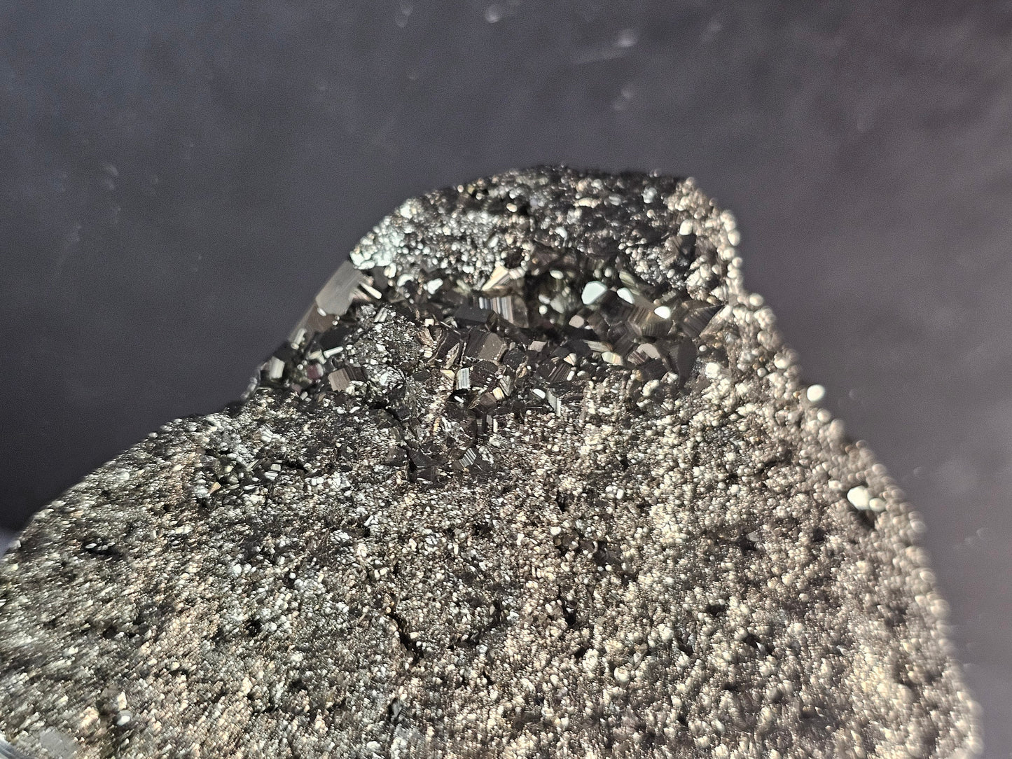 Extra Large Pyrite Crystal Palmstone (#5)