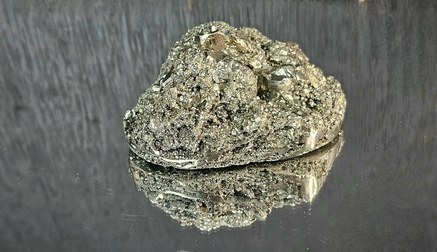 Extra Large Pyrite Crystal Palmstone (#1)