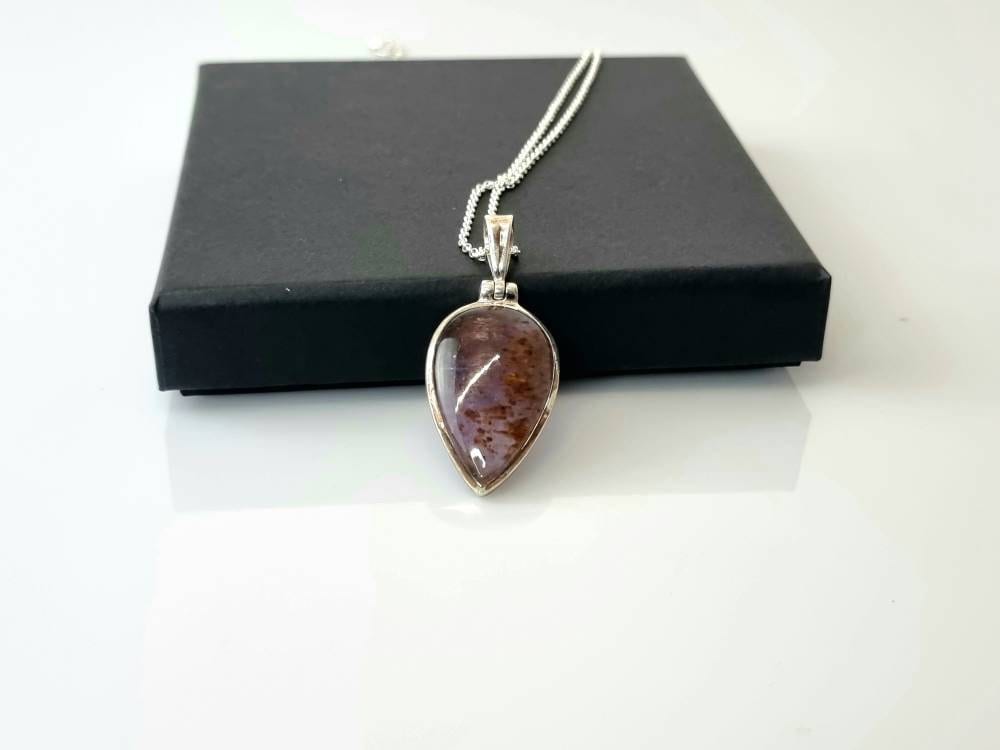 44) Super Seven Crystal Necklace 925 Silver