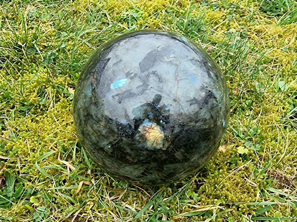 Extra Large Labradorite Crystal Sphere 6.8 KG