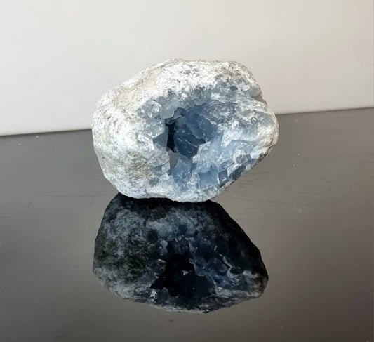 32) Celestite Crystal Geode