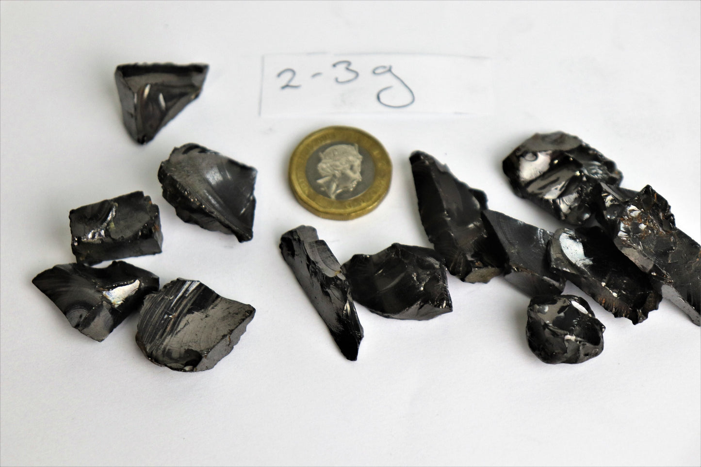 Elite shungite raw natural piece  0.3 - 5g