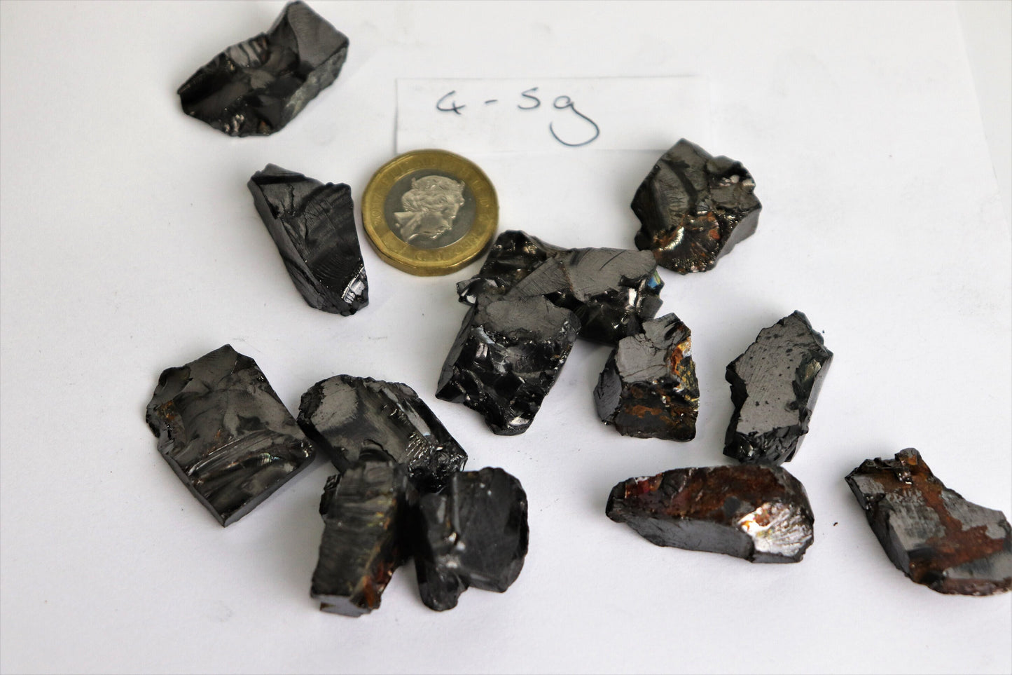 Elite shungite raw natural piece  0.3 - 5g
