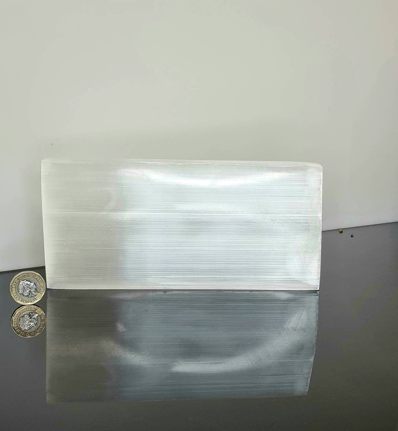 Large selenite crystal plate 20cm