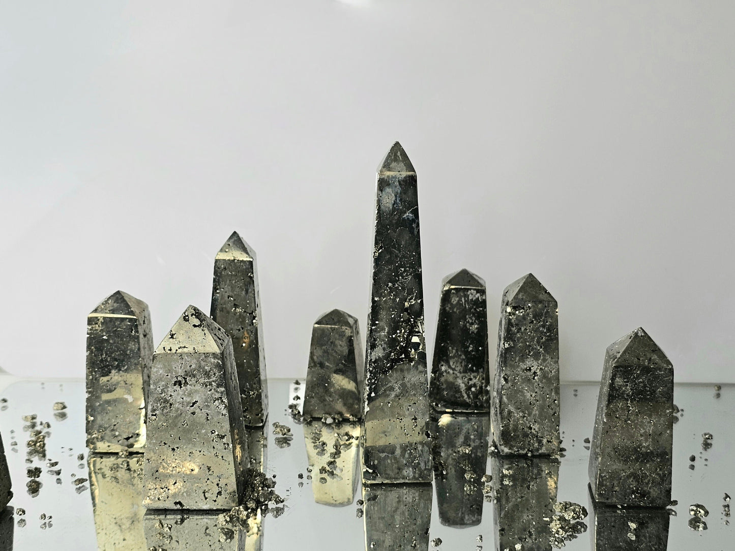 Pyrite crystal obelisk