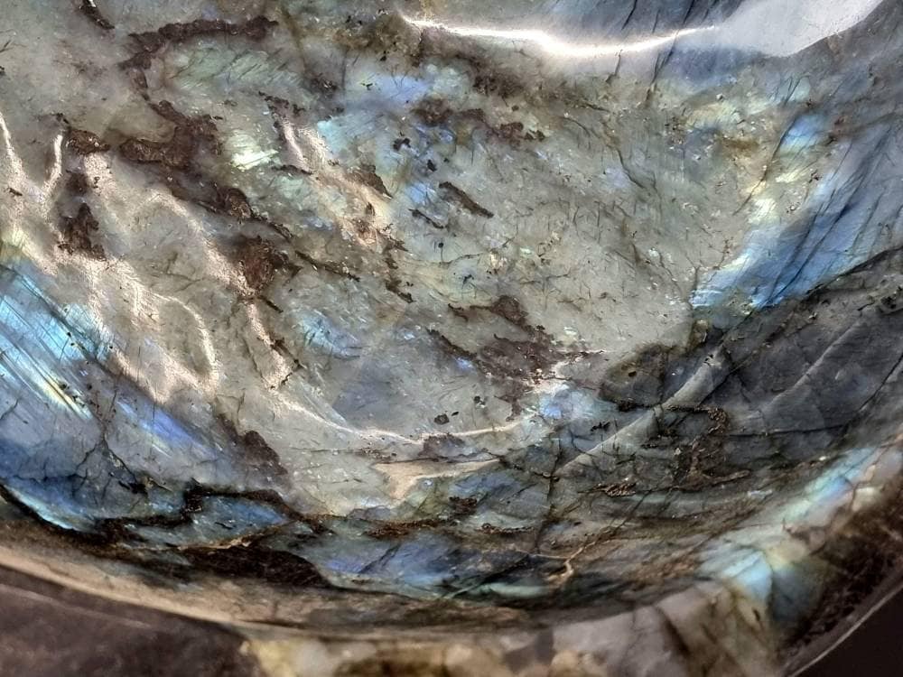 high quality labradorite crystal bowl