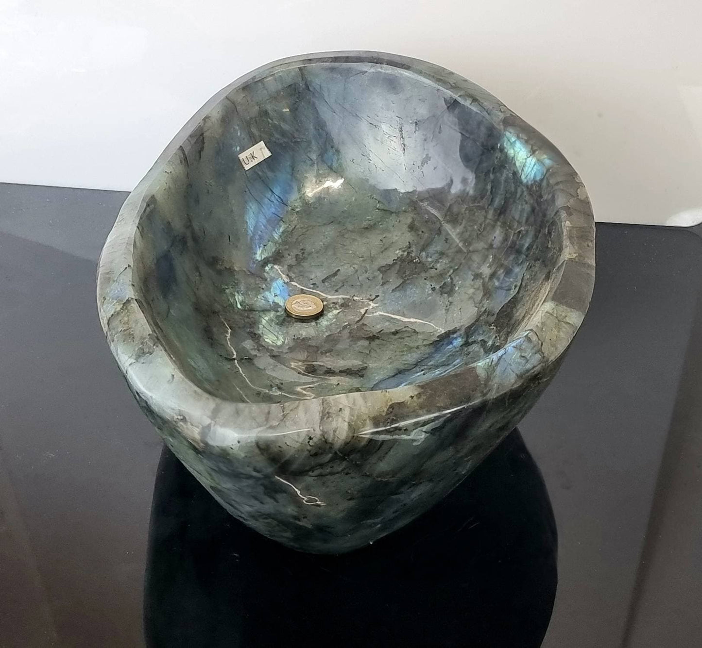 giant labradorite crystal bowl