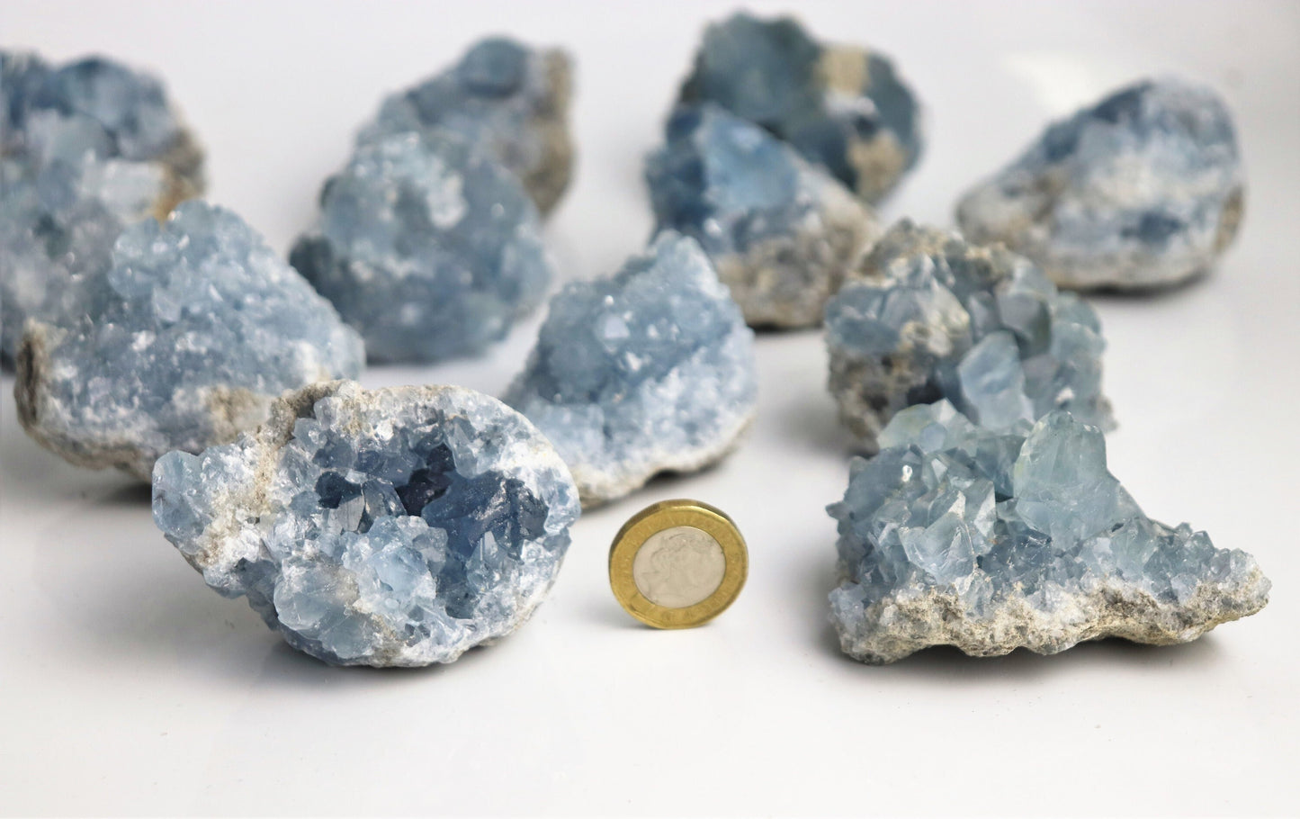 1X Celestite Crystal Geode / Celestine  100-200g