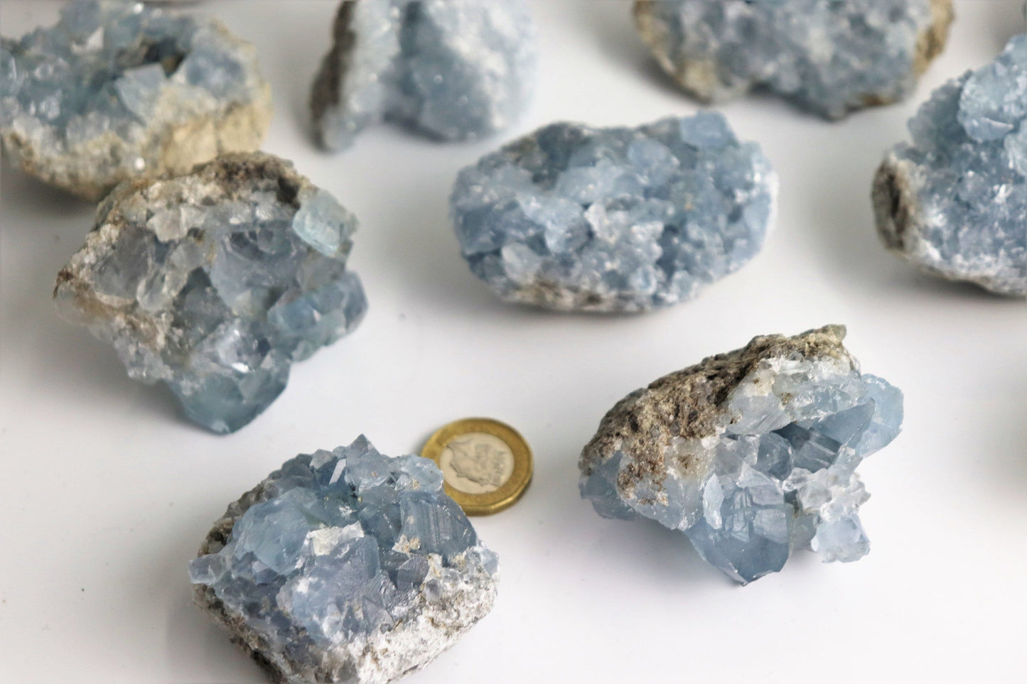 1X Celestite Crystal Geode / Celestine  100-200g