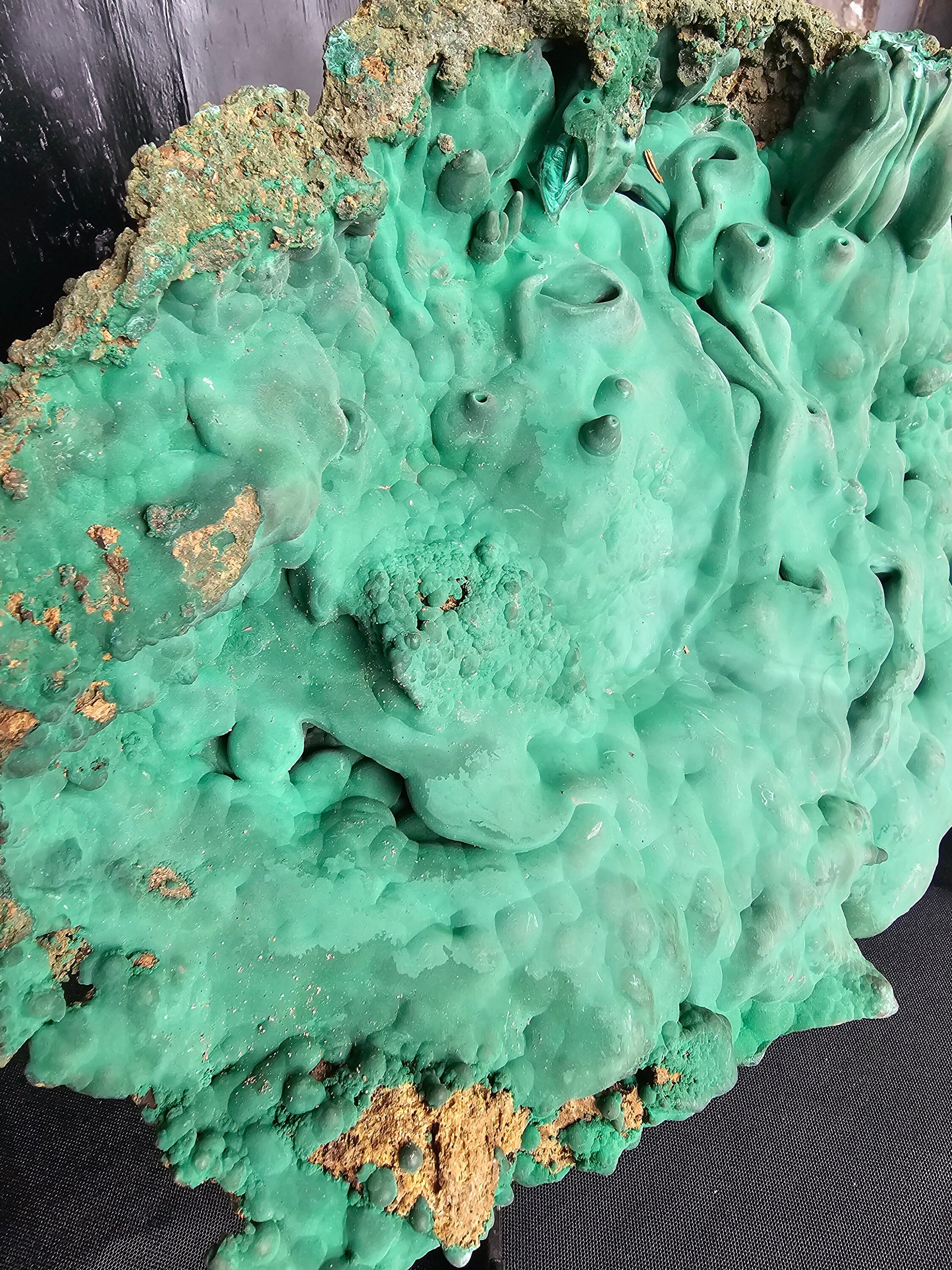 large raw malachite
