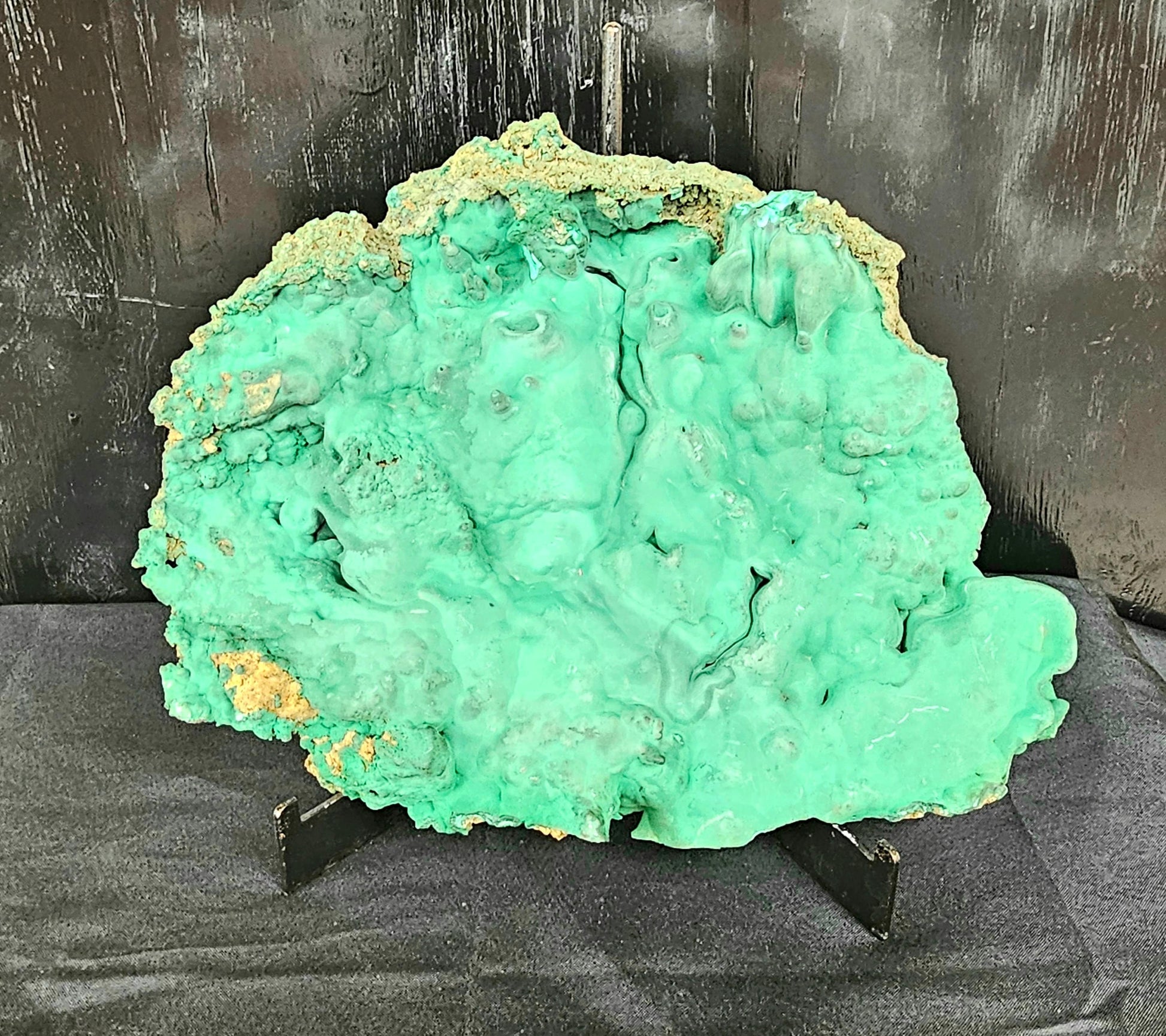 Very Large Malachite Natural Crystal Plate 