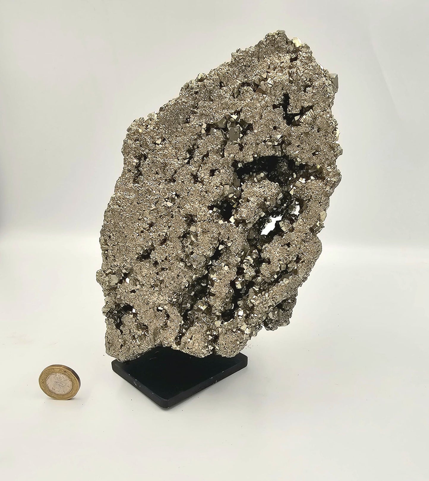 XL Pyrite Crystal on Display Stand (#1)