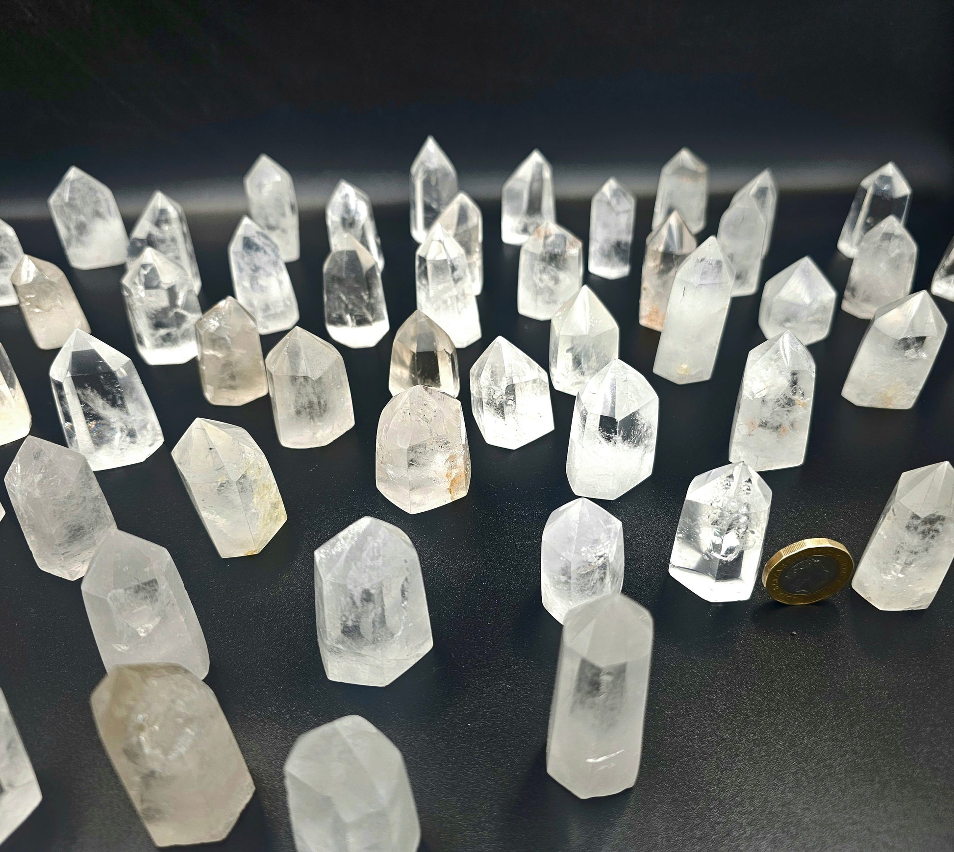 mini crystal towers clear quartz