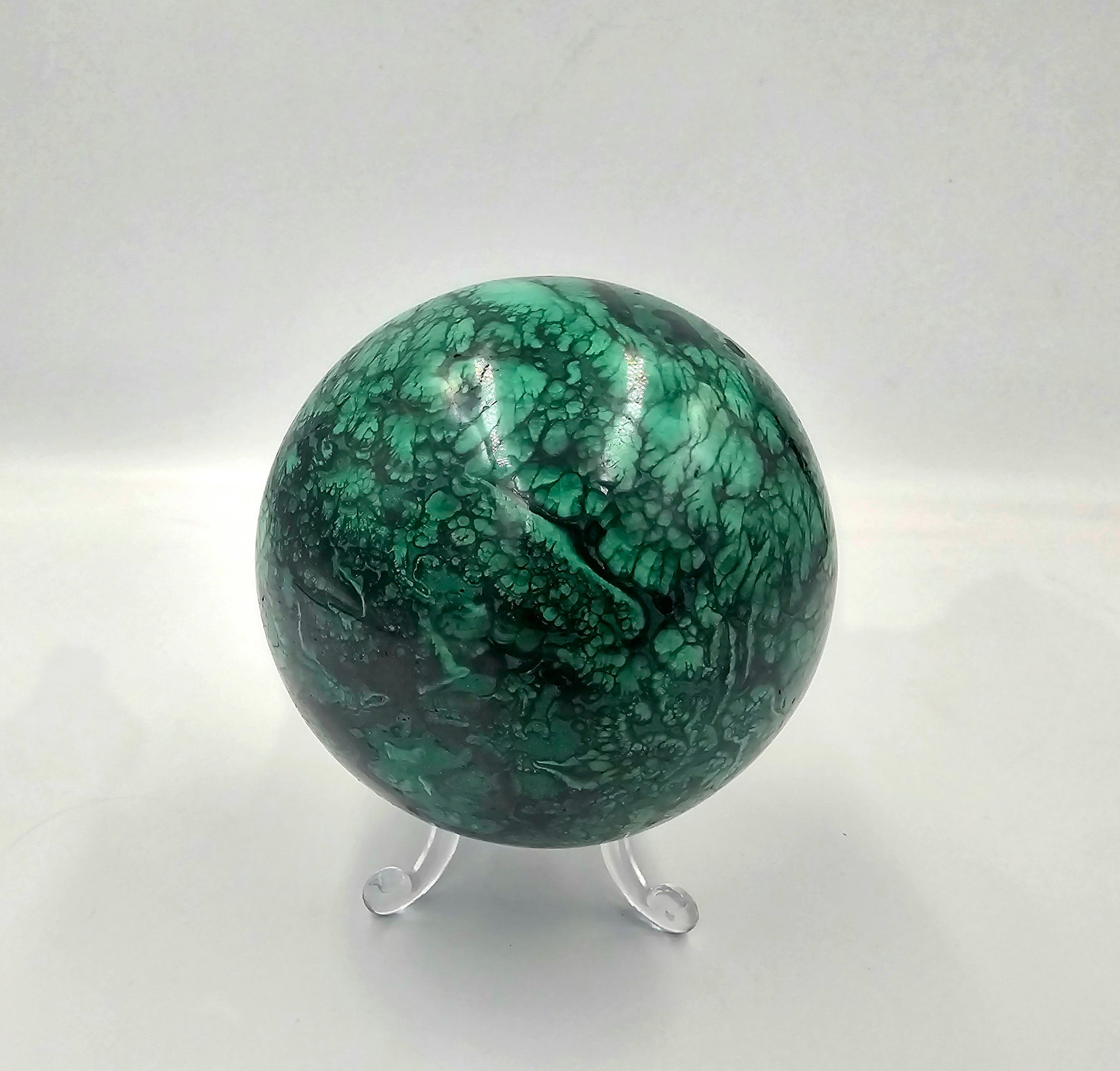malachite crystal sphere