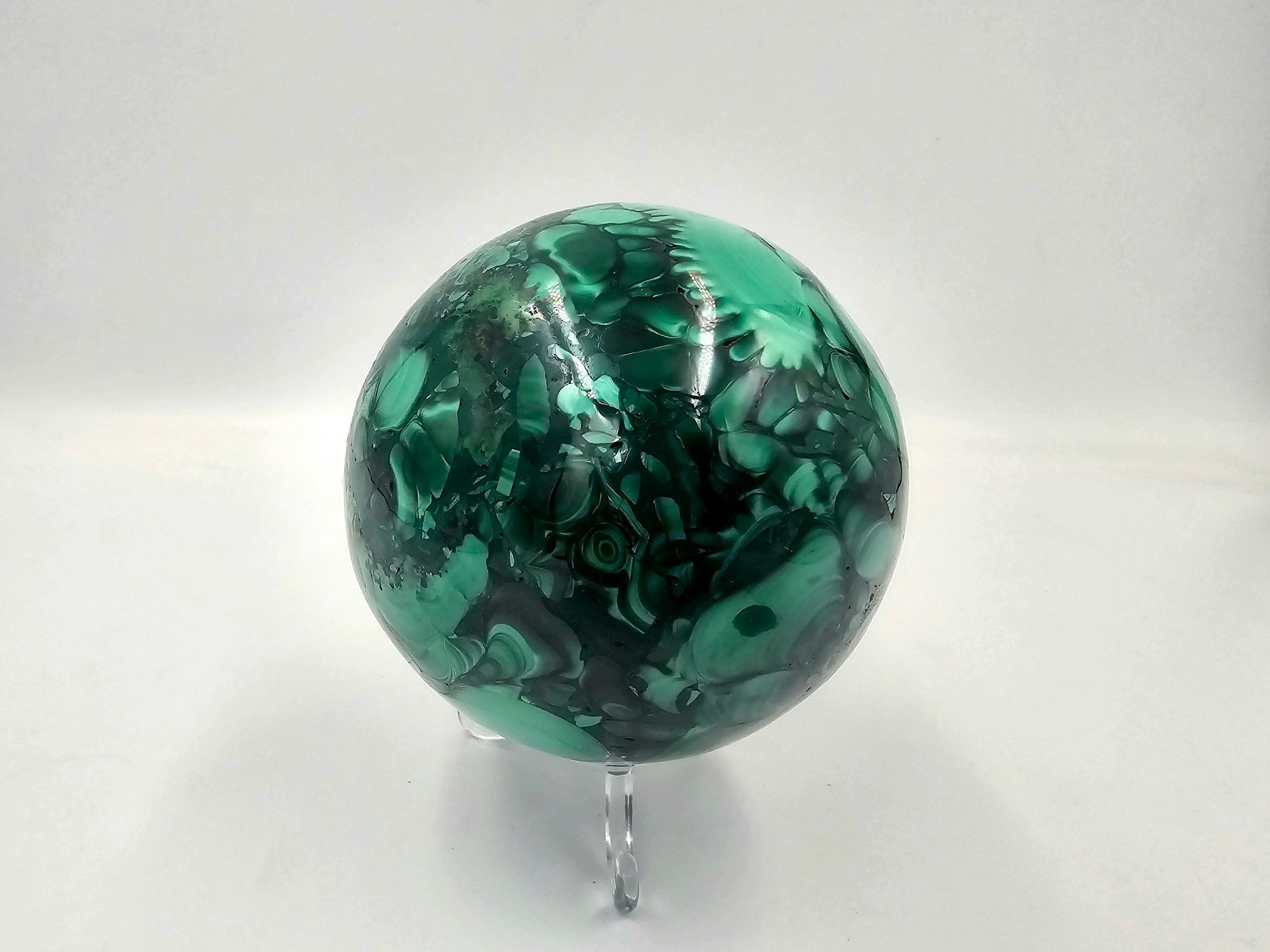 large malachite crystals