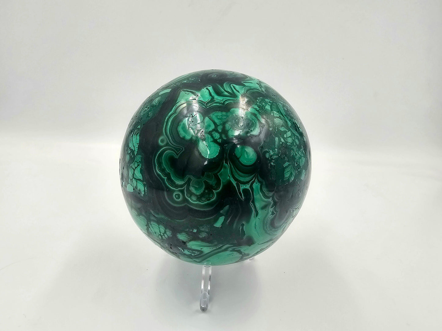 green crystal spheres